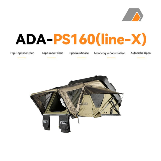 Spacious Space Factory Hot Selling Line-X Coated ABS Hard Shell Roof Top Tent For 4x4 And SUV Cars Outdoor Tent