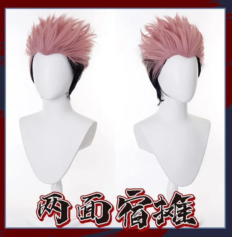 2026 Anime Jujutsu Kaisen Ryomen Sukuna Cosplay Costume Kostuum Pruik Japan White Kimono Wig Outfits Hanfu Mannen Vrouwen