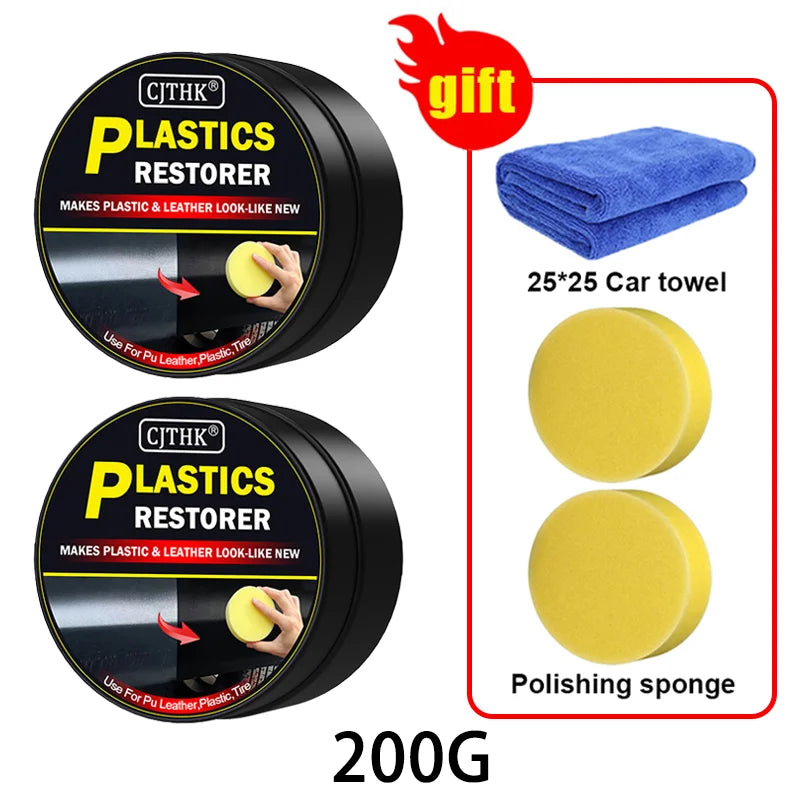 Car Plastic Restorer Back To Black Gloss Car Cleaning Products Plastic Leather Restore Auto Polish And Repair Coating Renovator