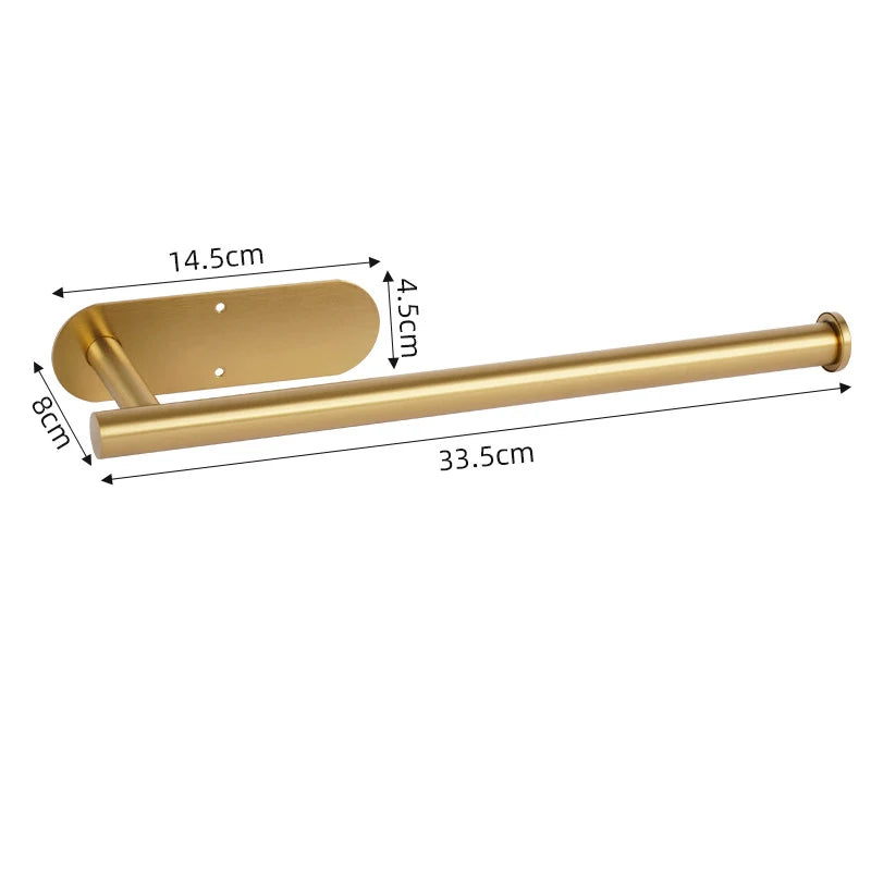 Wall Mounted Self Adhesive Paper Towel Holder Toilet Roll Rack Napkin Dispenser Kitchen Bathroom Accessories