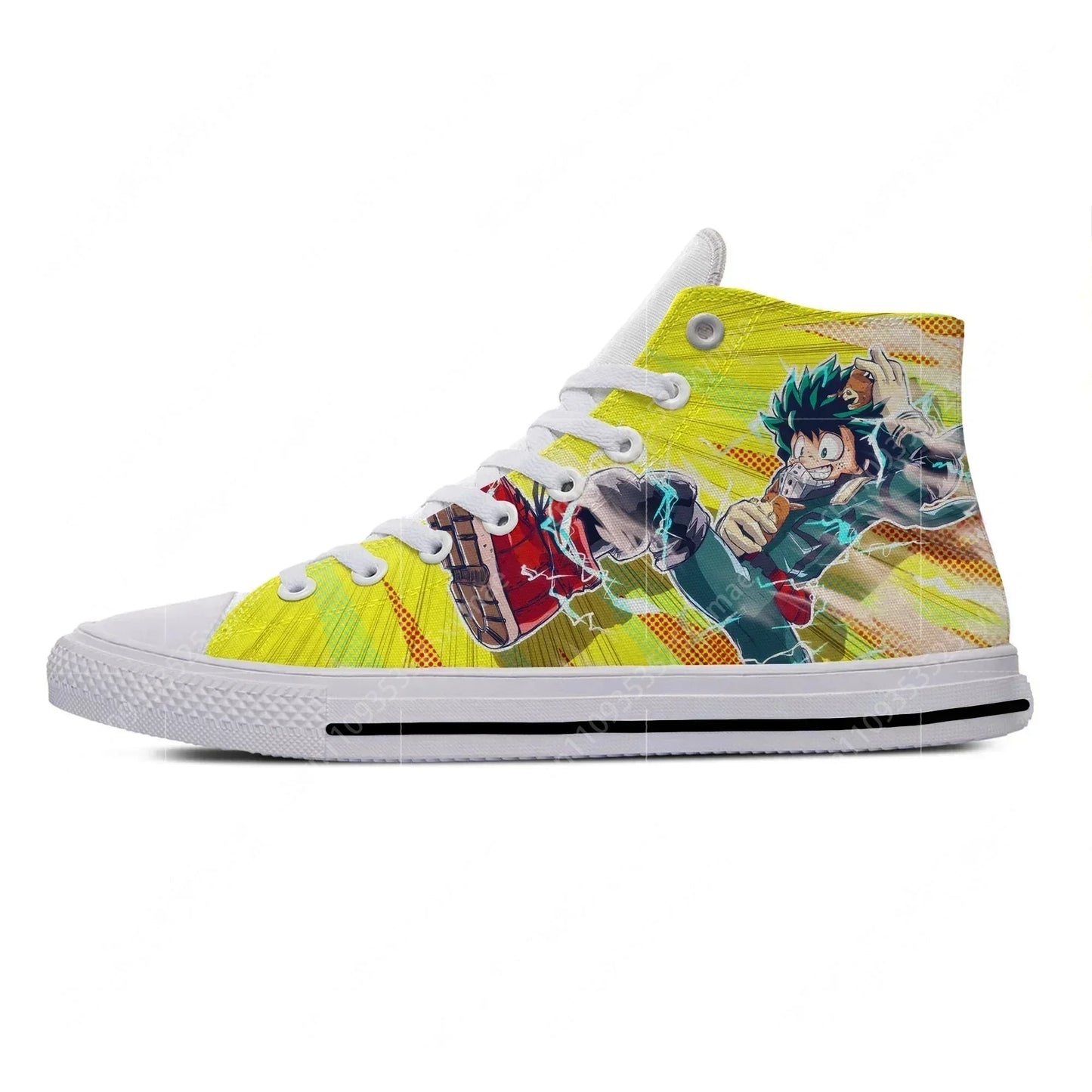 Anime My Hero Academia Midoriya Izuku Deku Hot Cool Casual Cloth Shoes High Top Harajuku Breathable 3D Print Men women Sneaker