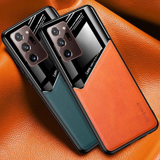 For Samsung Galaxy S21 S22 Note 20 Ultra Plus S20 FE Leather Case Blue