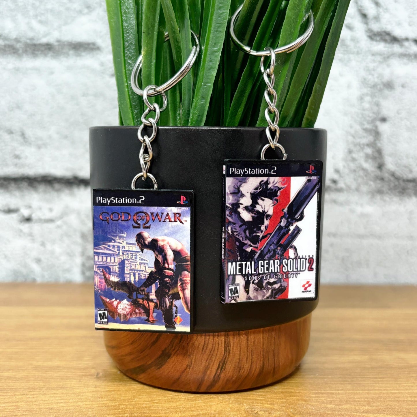 PS2 Game Case Keychains